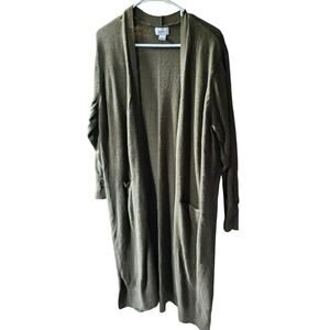 Old Navy Olive Green Long Cardigan XXL